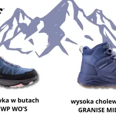 Jakie buty w Bieszczady? Niskie i wysokie modele HI-TEC: DOLMAR WP WO'S i GRANISE MID WP WO'S.