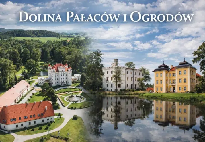 Malownicze pałace i zadbane ogrody tworzą Dolinę Pałaców i Ogrodów. Wspaniałe budowle odbijają się w spokojnej tafli jeziora.