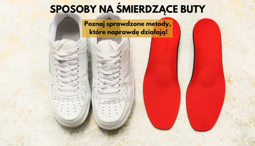 Białe sneakersy i czerwone wkładki do butów. Poznaj sprawdzone sposoby na smierdzace buty, które naprawdę działają!