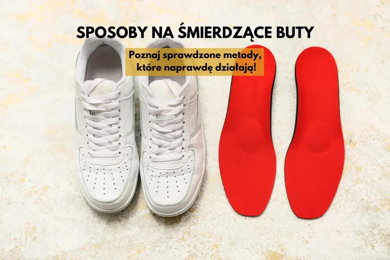 Białe sneakersy i czerwone wkładki do butów. Poznaj sprawdzone sposoby na smierdzace buty, które naprawdę działają!