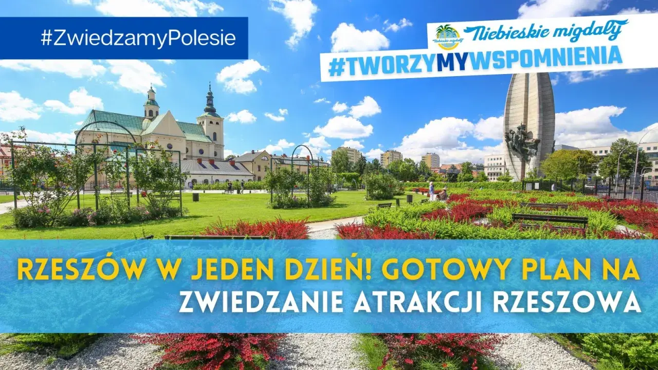 Rzeszów w jeden dzień! Gotowy plan na zwiedzanie atrakcji Rzeszowa. Park z pomnikiem i kościołem.